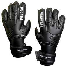 WINDFALL SPORTS SG 守門員手套 (雙手用), 黑色, 1雙