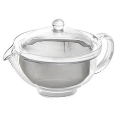 AKEBONO 曙產業 透明茶壺 附不鏽鋼濾網 TW-3721，240ml，透明壺身設計，輕鬆掌握茶湯濃淡, 1支