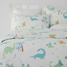 HOLA 和樂家居 純棉防蟎抗菌涼被 單人, 恐龍樂園