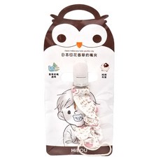 HiBOU 喜福 日本印花布香草奶嘴夾, 親膚性佳 日本專利夾扣設計, 驚喜女寶款, 1條, 0歲以上