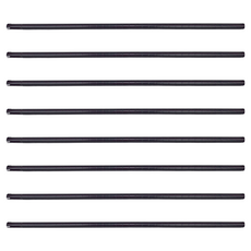 KI WISH 居家生活 鐵管插管款 鐵架專用1英吋竹節管 Set 4支, 180公分總長, 台灣製, 黑色, 2組