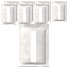 FaSoLa 多用途室內鞋用吸濕除臭包 自黏款 Set 6包, 白色 7.5x10.5cm, 竹炭 硅藻, 香茅味, 108g, 8組