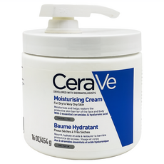 CeraVe 適樂膚 長效潤澤修護霜 附壓頭, 454g, 1瓶