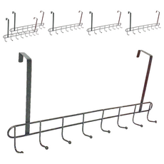 BEER BEAR 皮久熊 鏡面門後單層8掛勾, 6個, 鏡面