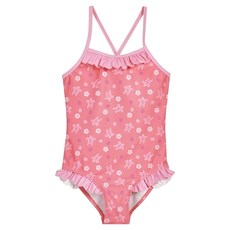 Playshoes 抗UV防曬兒童連身泳裝-夏威夷 女童可愛風 親膚舒適