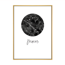 雙魚座 Pisces 畫作, 木框