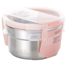 STENLOCK 史丹利 Pure 圓形保鮮盒 4號, 容器 + 蓋子, 1個