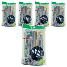 大雪山農場 竹炭蒟蒻麵, Q彈滑順, 天然食材, 無色素, 250g, 5包