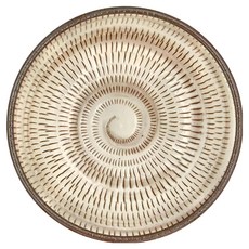 日本製16缽, 棕彩點紋, 1個