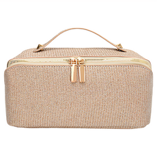 閃亮亮 韓系貴婦風琴化妝包 PU皮+亮片