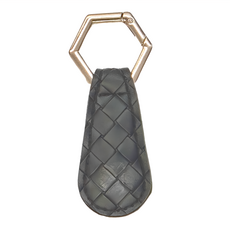 生活家 包包磁吸收納夾, 水滴型PU皮夾磁鐵10x3.5cm, 黑色, 1個