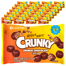 LOTTE 樂天 Crunky 脆心巧克力球, 32g, 36包