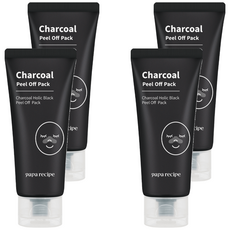 papa recipe 活性炭黑膠鼻膜, 含25,000ppm木炭粉，強力去除肌膚雜質, 1條, 4條