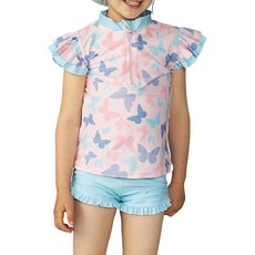 Playshoes 抗UV防曬短袖兩件組兒童泳裝