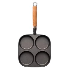 Jasmine’s Kitchen 小茉廚房 鑄鐵 煎蛋鍋 蛋糕模具 煎蛋神器, 1個, 21cm