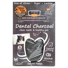 QCHEFS 德國黑科技活性炭潔牙粉 犬用，消除口臭和控制牙垢，純天然超級食物，低卡路里，80g, 1包