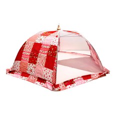 格子花桌罩 LAF0065 65 x 23cm 防蚊防塵食物罩 餐桌裝飾罩, 1個