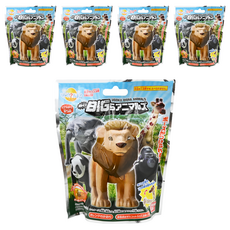BANDAI 入浴球 BIG UUGOKU BIGRA ANIMALS 橙色香味, 115g, 5個