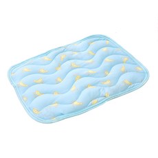 XS 藍色香蕉 涼感面料 寵物涼墊, 藍色, 1個