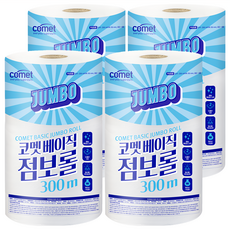 comet 捲筒衛生紙 Jumbo, 1包, 4捲, 300m