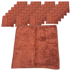 G+居家 加厚強力吸水擦拭布 -6入組咖啡色, 30 x 30cm, 24條