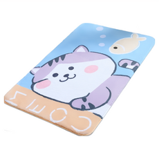 珊瑚絨動物吸水地墊 毛絨材質 乳膠底防滑, 40 x 60cm, 貓咪捉迷藏