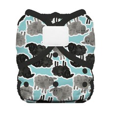 THIRSTIES 魔鬼氈防水尿布兜 100%聚酯纖維 適用於3-8公斤嬰兒, Counting Sheep, 1件