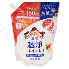 LION 獅王 趣淨 洗手慕斯補充包 清新果香, 450ml, 3件