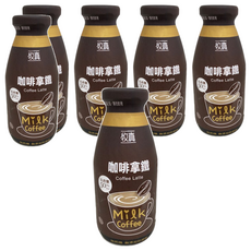 牧真 咖啡拿鐵 保久乳, 乳含量50%以上, 無奶精, 無添加防腐劑, 290ml, 6瓶