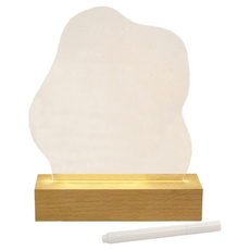 aibo LED原木底座 USB小夜燈/留言板(線控開關/附筆), USB-LI-920