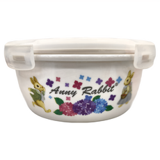 Anny Rabbit 安妮兔 陶瓷密扣蓋碗 650ml, 繡球花, 1盒