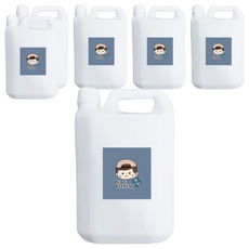 BUBUFITNESS 次氯酸水 微酸性超值補充瓶, 無色素 無香精 無酒精, 4L, 6桶