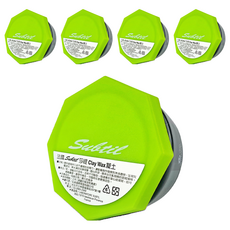 Subtil 莎緹 Clay Wax 凝土, 超強持久支撐 霧灰黯無光澤 重塑性極佳, 100ml, 5罐