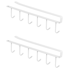 comet 衣櫥層板掛鉤架, 2個, 白色