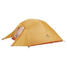 Naturehike 挪客 升級版 雲尚1極輕量210T抗撕格子布單人帳篷 附地席 NH18T010-T 295 x 110 x 100cm 1.5kg, 橘色, 1人