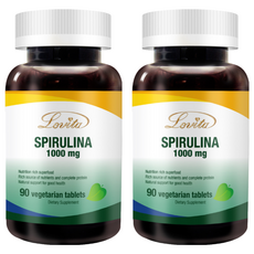 Lovita 愛維他 藍綠藻素食錠 1000mg, 90顆, 1.1g, 2罐