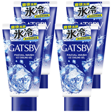 GATSBY 激涼潔淨洗面露, 130g, 4條