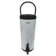 Hesii 橢圓形保溫茶桶 12L 304不鏽鋼材質, 純白, 1個