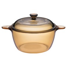 Corelle Brands 康寧餐具 Visions 晶彩透明鍋 1.5L, 18.5cm, 黃色, 1個