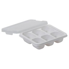 珍珠金屬 冷凍食物盒 6格, HC-124, 20ml, 1個