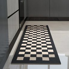 超級工廠 廚房地墊 45 x 150cm 棋盤格 防滑吸水, 1個