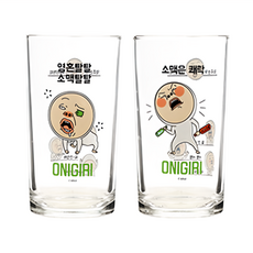 ONIGIRI 燒啤調酒杯組 燒啤靈魂出竅款 玻璃杯, 1組