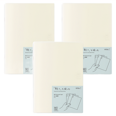 日本 MIDORI MD Notebook 輕量版筆記本 A5, 3本, 方格