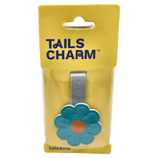 tails&me 尾巴與我 寵物吊牌專屬配件 雛菊 動物友善皮革 附隨皮掛帶隨興吊掛, F, 碧綠, 1個