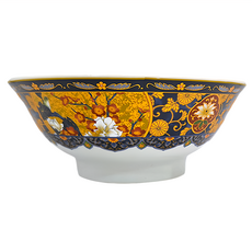 染付金梅8井-日本製 陶瓷碗 21.5cm 寬 8.5cm 高 1000mL 容量, 染付金梅, 1個