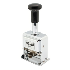 KW-triO 堡勝企業 號碼機 02090 9位 文件編號 辦公用品, 銀色, 1個