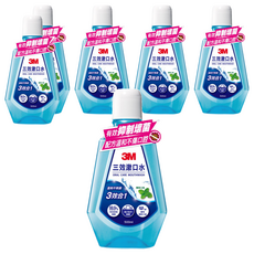3M 三效漱口水 薄荷口味, 500ml, 6瓶
