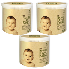 NATURE LOVE MERE 新生兒棉花棒, 600支, 3盒