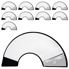 寵物夢工廠 黑邊透明脖圍 1號, 黑邊透明, 10個