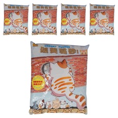 BOXCAT 國際貓家 迦美樟子松木木屑砂 7kg/袋 崩解式松木砂, 松木, 5袋